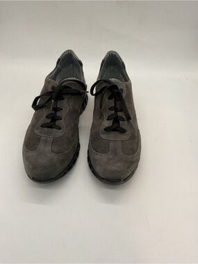 Naot Gray Suede Lace-Up Athletic Shoes.